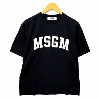 エムエスジイエム(MSGM)のMSGM クルーネック ロゴ プリント 半袖 Tシャツ カットソー S(Tシャツ(半袖/袖なし))