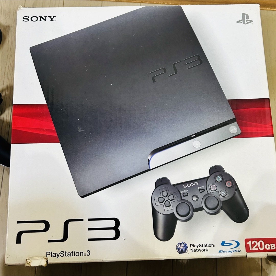 PlayStation3(プレイステーション3)の【美品】プレイステーション3 CECH2000A 動作確認　初期化済 エンタメ/ホビーのゲームソフト/ゲーム機本体(家庭用ゲーム機本体)の商品写真