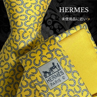 Hermes - HERMES エルメス イエロー 蹄柄 馬蹄 フランス製 オシャレ