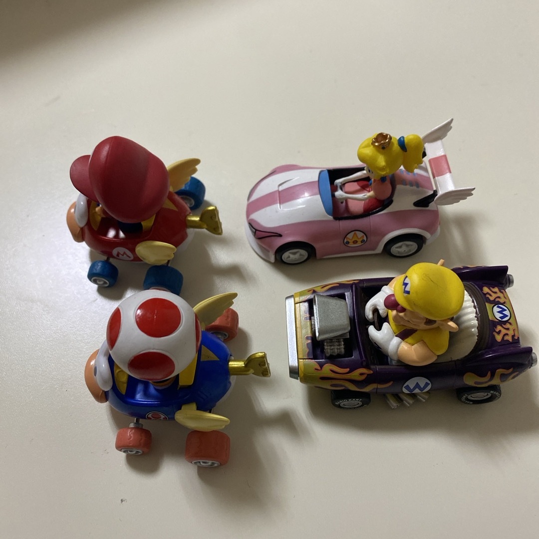 マリオカート プルバック 4つセット エンタメ/ホビーのおもちゃ/ぬいぐるみ(ミニカー)の商品写真