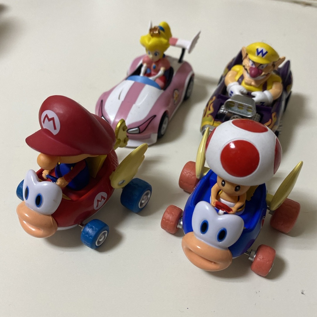 マリオカート プルバック 4つセット エンタメ/ホビーのおもちゃ/ぬいぐるみ(ミニカー)の商品写真