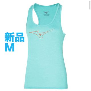 ミズノ(MIZUNO)のMIZUNO ランニングクイックドライタンク Mブルー　レディース/ウィメンズ(ウェア)