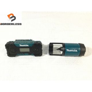 マキタ(Makita)の☆中古セット品☆ makita マキタ 10.8V 充電式ラジオ MR051 充電式LEDランタン ML102 青/ブルー 本体のみ 88287(工具)