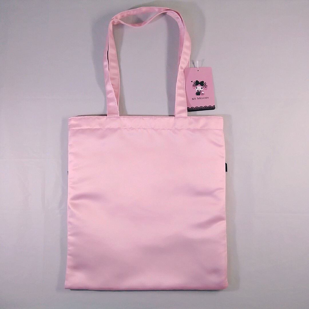 マイメロディ(マイメロディ)のサンリオ マイメロディ 真夜中ピンク トートバッグ　A4サイズ収納可能　新生活 レディースのバッグ(トートバッグ)の商品写真