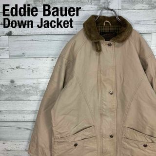 Eddie Bauer - 【SALE】エディバウアー コーデュロイ襟 ダウン ハンティングジャケット