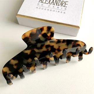 アレクサンドルドゥパリ(Alexandre de Paris)の新品　L べっ甲 ALEXANDRE DE PARIS ヘアクリップ　アレク(バレッタ/ヘアクリップ)