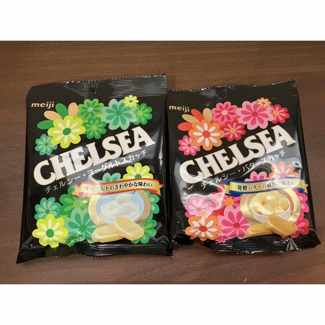 chelsea(チェルシー)の明治　チェルシー　バタースカッチ、ヨーグルトスカッチ 食品/飲料/酒の食品(菓子/デザート)の商品写真