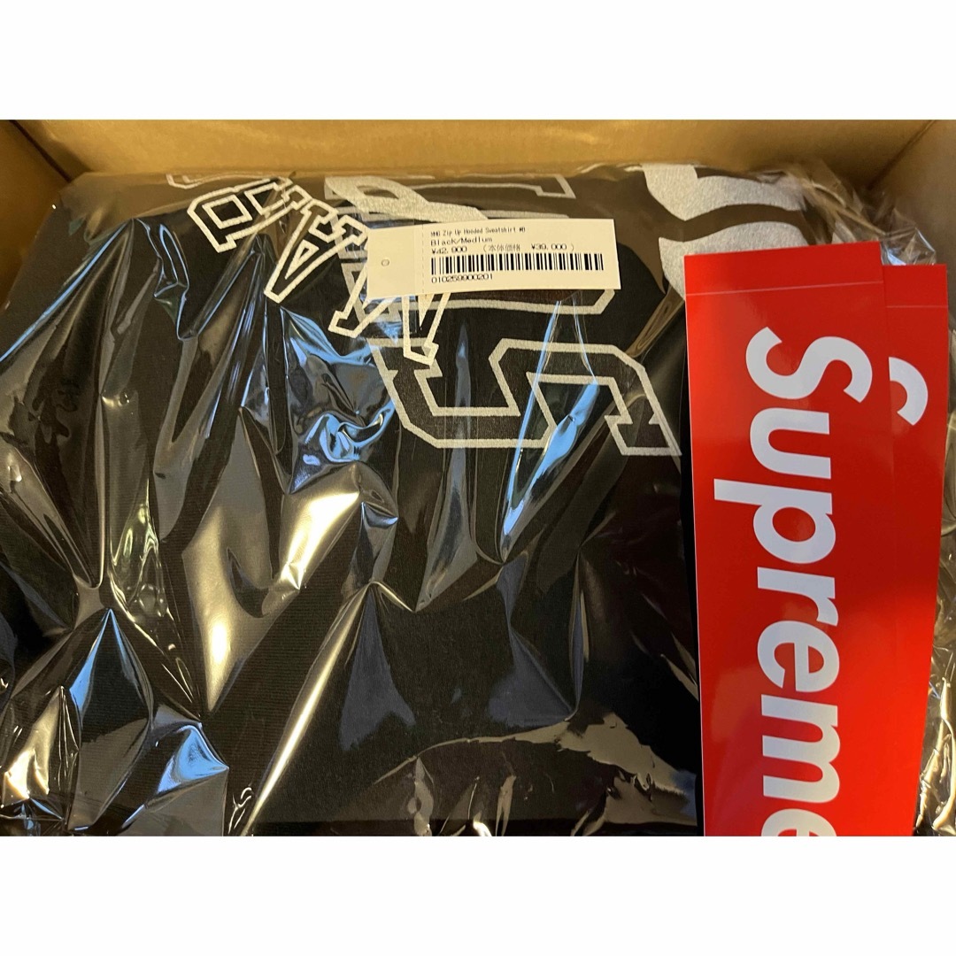 Supreme(シュプリーム)のSupreme MM6  Zip Up Hooded Sweatshirt 黒 メンズのトップス(パーカー)の商品写真