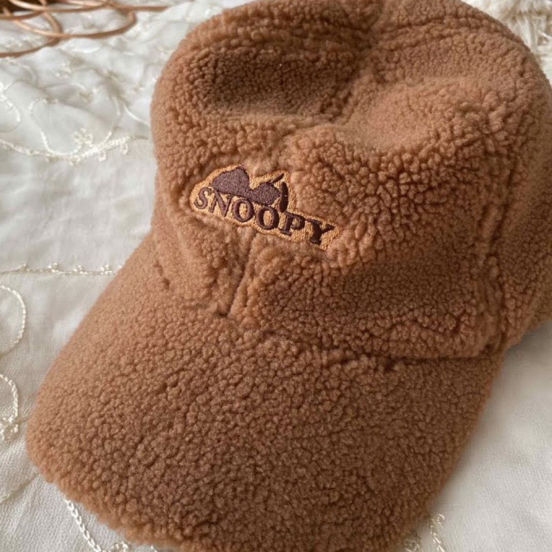 SNOOPY(スヌーピー)の新品SNOOPYスヌーピーボアキャップ レディースの帽子(キャップ)の商品写真