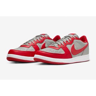 ナイキ(NIKE)のターミネーター LOW Varsity Red and Medium Grey(スニーカー)