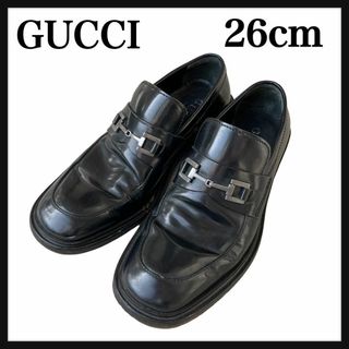 グッチ(Gucci)の人気 GUCCI グッチ ホースビット ローファー ブラックレザー 26cm(ドレス/ビジネス)