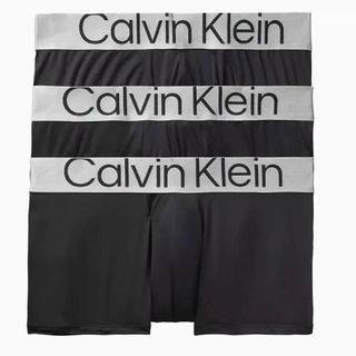 カルバンクライン(Calvin Klein)のカルバンクライン ローライズ ボクサー CK 3枚 Lサイズ ブラック(ボクサーパンツ)