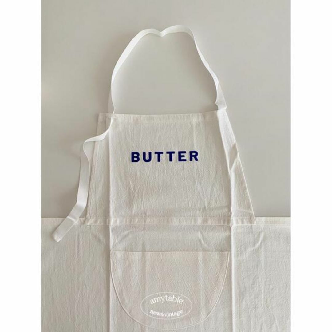 新品送料込 amytable butter long apron インテリア/住まい/日用品のキッチン/食器(その他)の商品写真
