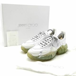 JIMMY CHOO - 美品 ジミーチュウ スニーカー ダイヤモンド レザー 03-24031504