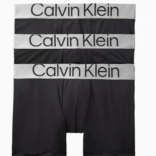 カルバンクライン(Calvin Klein)のカルバンクライン ボクサーブリーフ CK 3枚 Mサイズ ブラック(ボクサーパンツ)