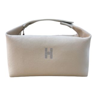 エルメス(Hermes)の　エルメス HERMES ブリッド・ア・ブラックGM  アイボリー/グレー　シルバー金具 トワルアッシュ レディース ハンドバッグ(ハンドバッグ)