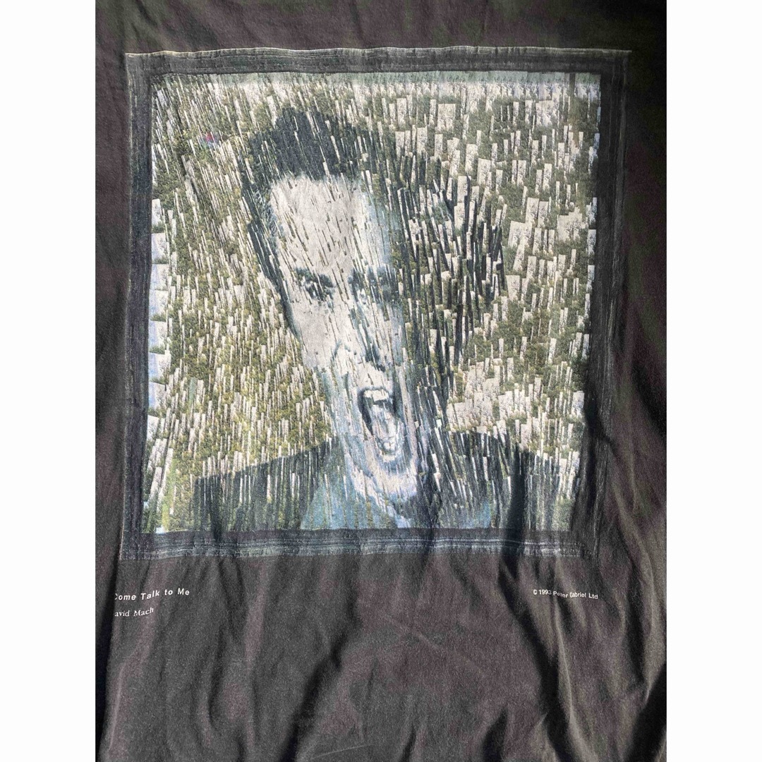 激レア90'S当時物 Peter Gabriel Tシャツ ヴィンテージ L メンズのトップス(Tシャツ/カットソー(半袖/袖なし))の商品写真