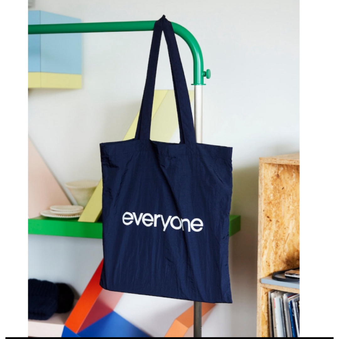 新品 everyone nylon logo tote bag navy 新品 everyone nylon logo tote bag navy