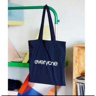 1LDK SELECT - 新品 everyone nylon logo tote bag navy