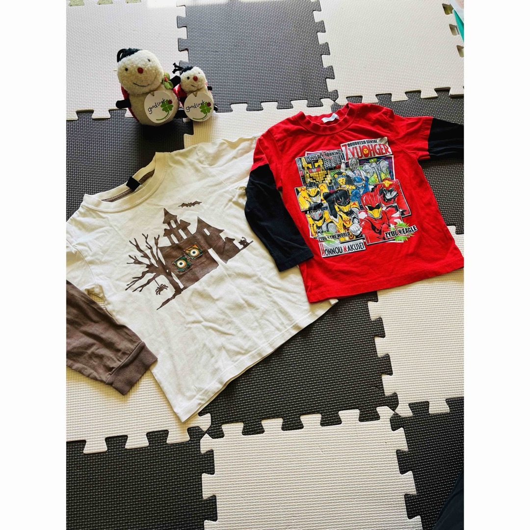 babyGAP(ベビーギャップ)のGAP他　長袖ラグランTシャツ２枚セット！100 キッズ/ベビー/マタニティのキッズ服男の子用(90cm~)(Tシャツ/カットソー)の商品写真