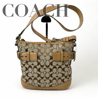 コーチ(COACH)の美品☆ COACH コーチ シグネチャー 2way ショルダーバッグ(ショルダーバッグ)