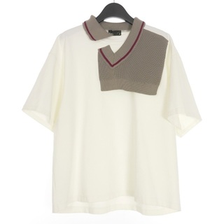 カラー(kolor)のカラー kolor 22SS ハイゲージポンチ ニットドッキング Tシャツ 1(Tシャツ/カットソー(七分/長袖))
