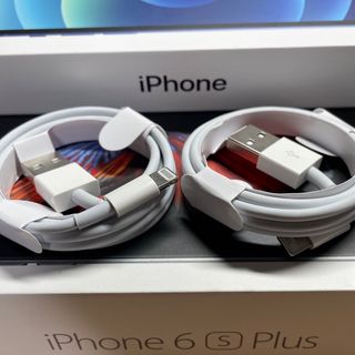 アイフォーン(iPhone)の純正品質iPhone充電・転送ケーブル Lightningケーブル 1m ２本(バッテリー/充電器)