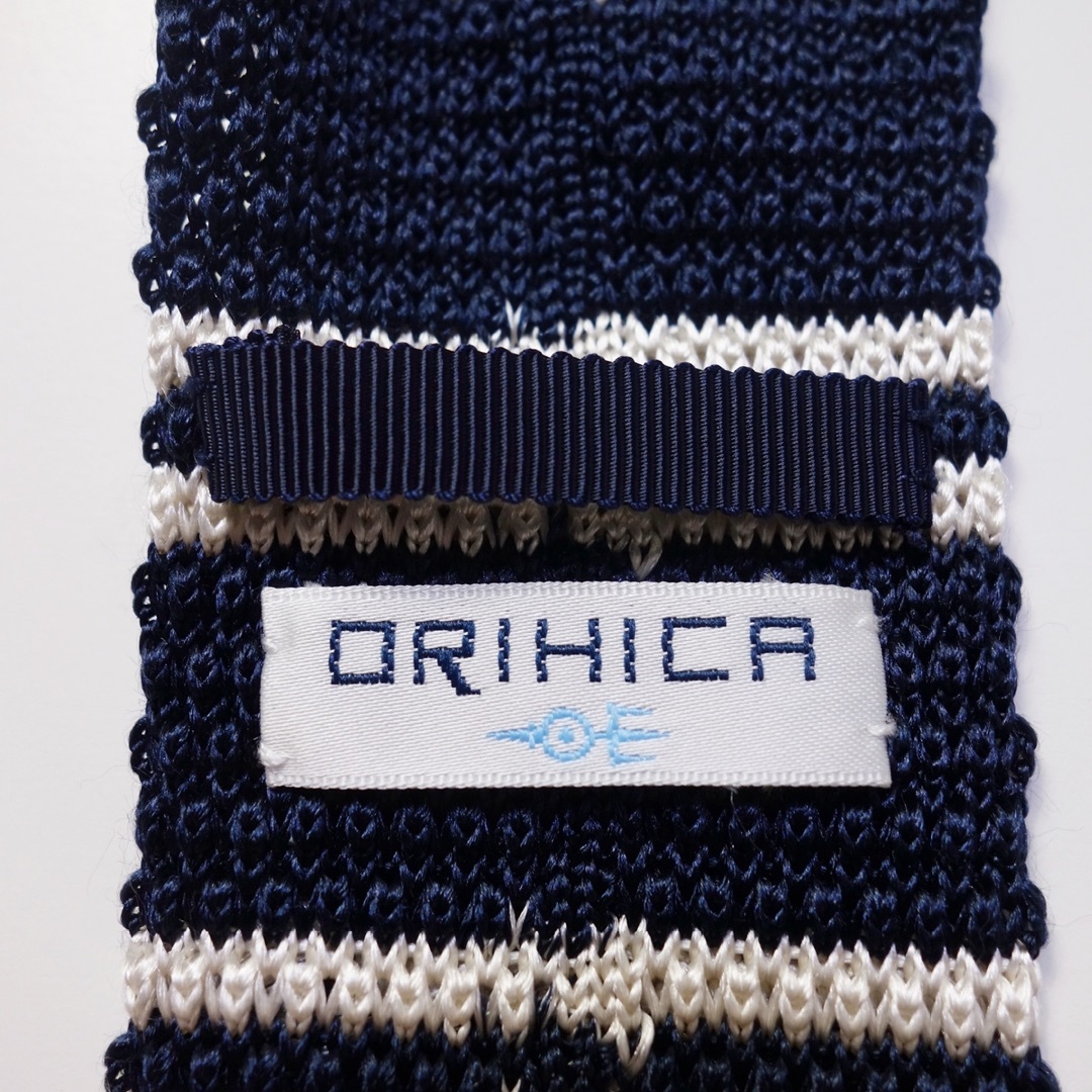 ORIHICA(オリヒカ)のネクタイ オリヒカ メンズ ORIHICA 古着 濃紺 LQ70 メンズのファッション小物(ネクタイ)の商品写真