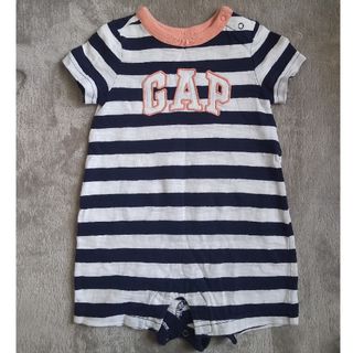 ベビーギャップ(babyGAP)のGAP  ボーダーロンパース 60(ロンパース)