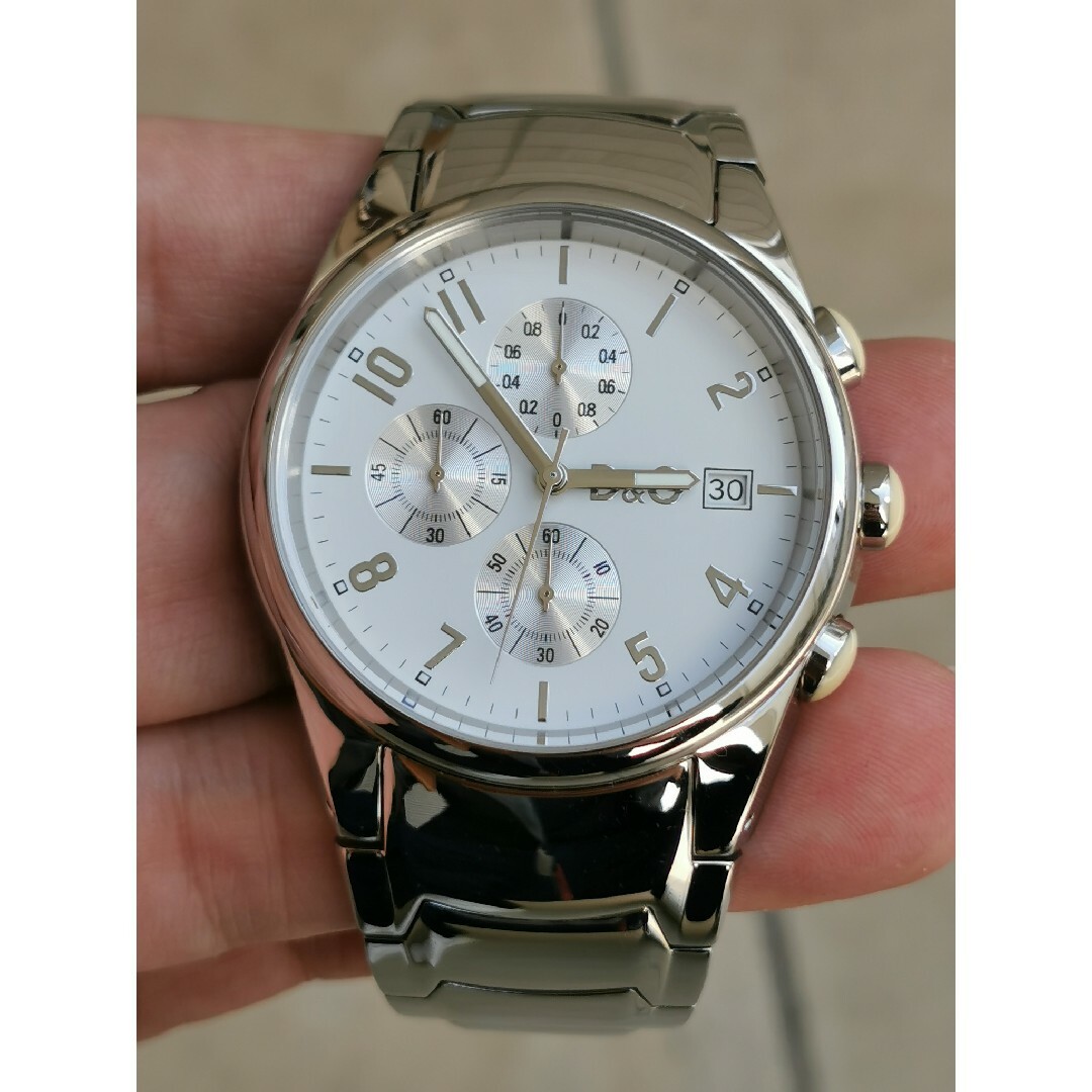 DOLCE&GABBANA(ドルチェアンドガッバーナ)のドルチェアンドガッバーナ　マブいシルバー腕時計　メンズ人気モデル メンズの時計(腕時計(アナログ))の商品写真