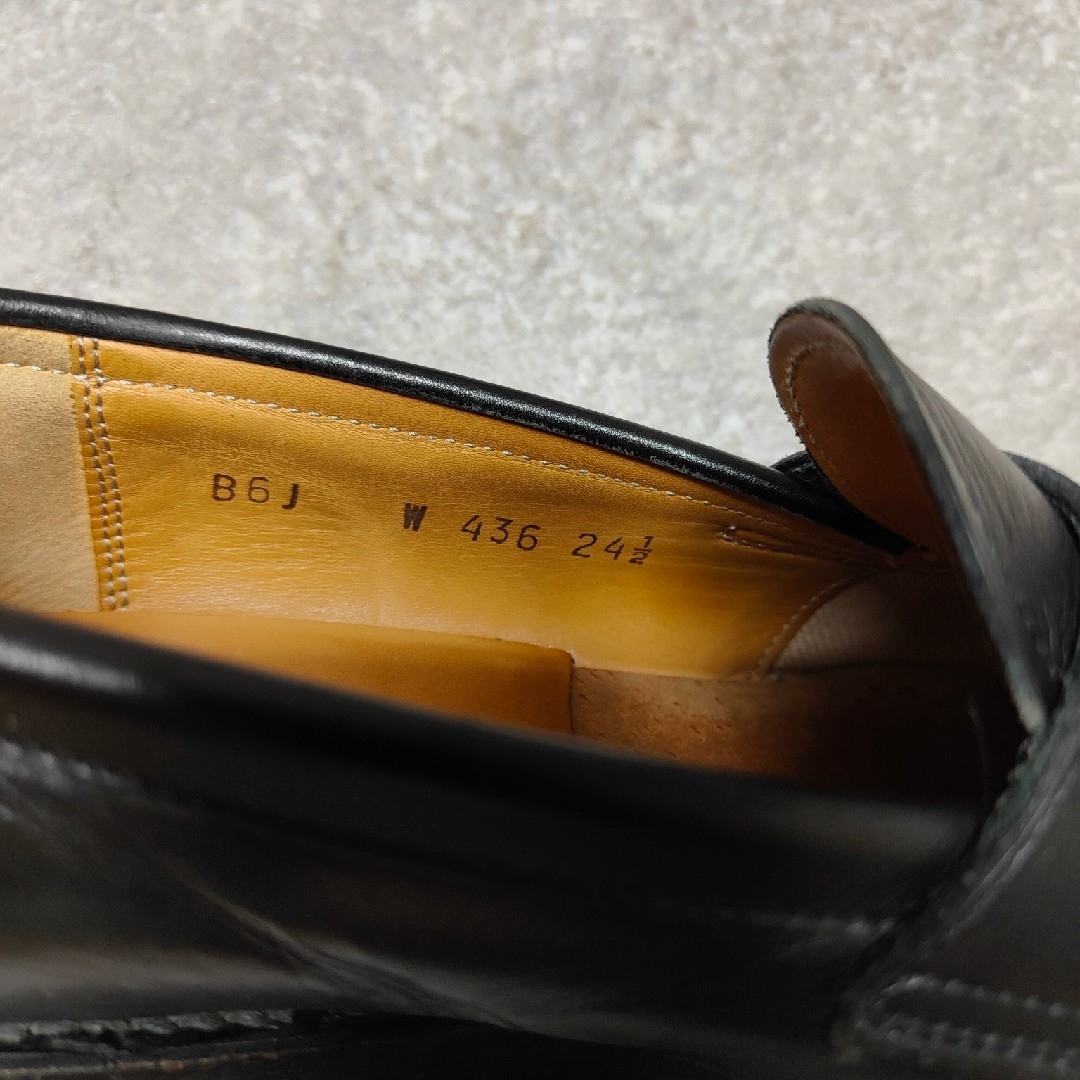 REGAL(リーガル)の【REGAL】リーガル ペニーローファー GEOXソール ブラック メンズの靴/シューズ(ドレス/ビジネス)の商品写真