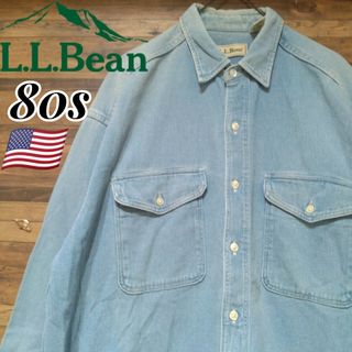 エルエルビーン(L.L.Bean)の【USA製】L.L.Bean  エルエルビーン 80s コーデュロイシャツ(シャツ)