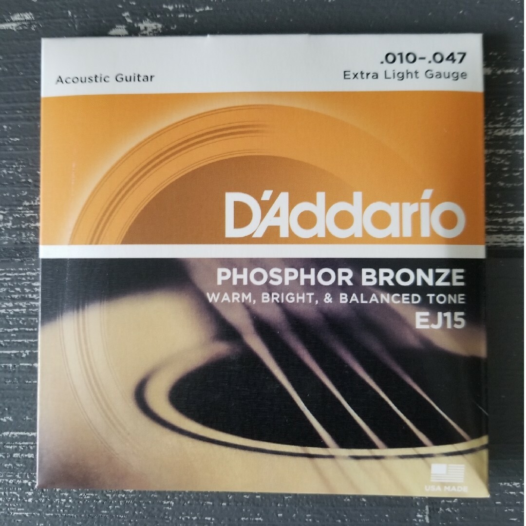 新品　D'Addario ダダリオ アコースティックギター弦 EJ15 楽器のギター(弦)の商品写真