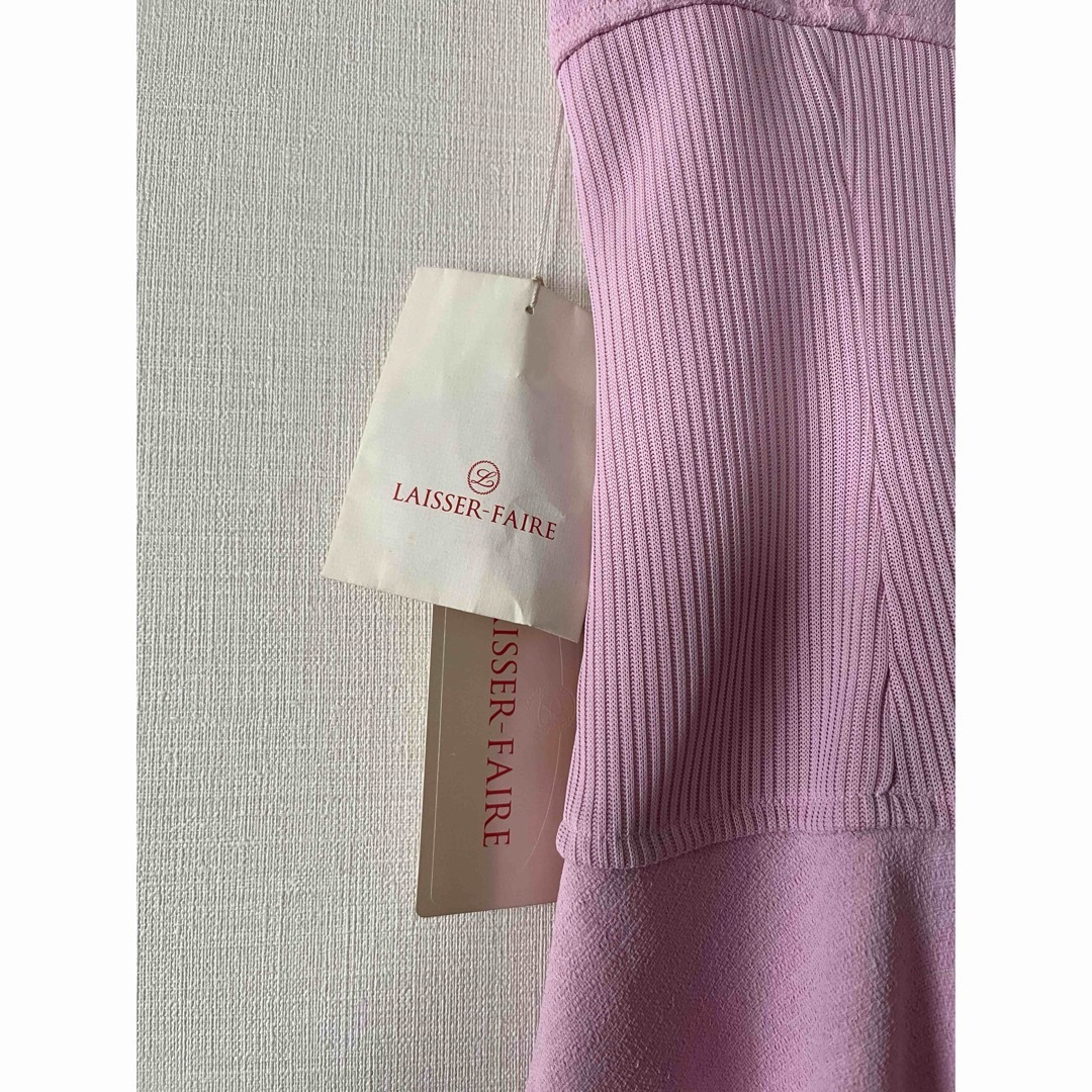 LAISSER-FAIRE ワンピース　半袖　ピンク　 レディースのワンピース(ひざ丈ワンピース)の商品写真