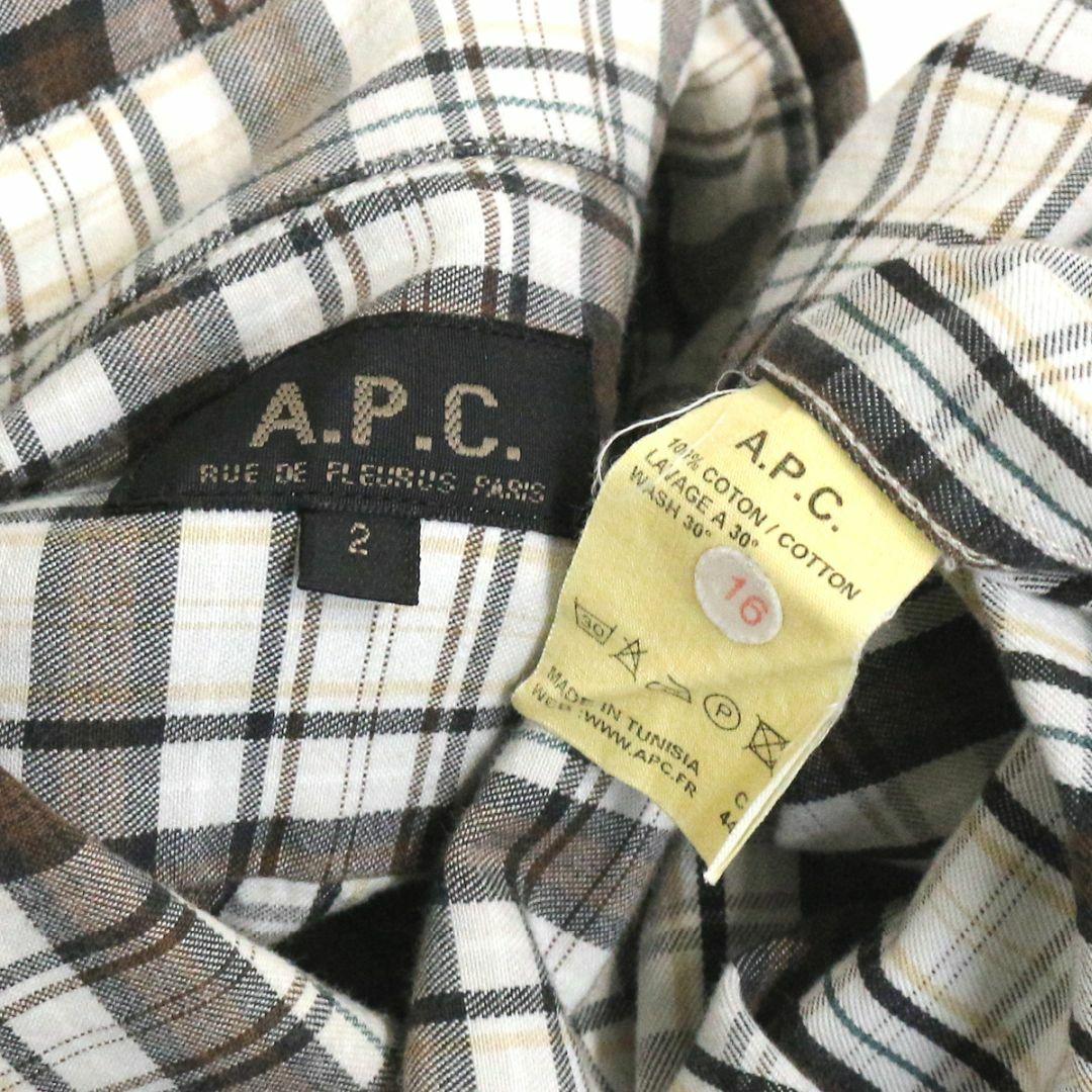 A.P.C(アーペーセー)のA.P.C. アーペーセー コットンプルオーバーチェックシャツ メンズのトップス(シャツ)の商品写真