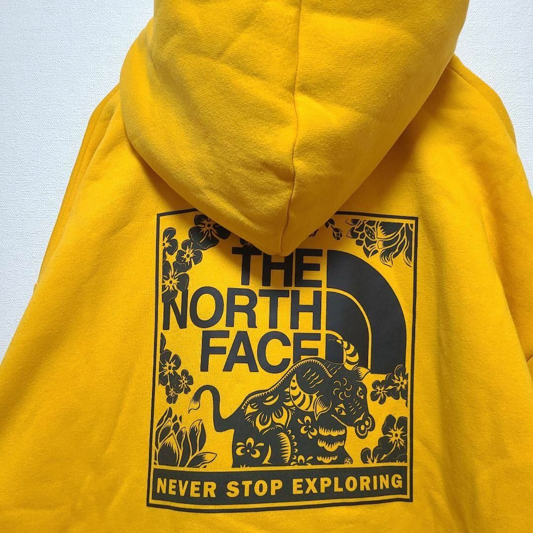 THE NORTH FACE(ザノースフェイス)の3XL ノースフェイス パーカー オレンジ 沖縄 スウェット ハーフドーム メンズのトップス(スウェット)の商品写真