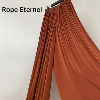 ロペ(ROPE’)のロペエターナル　パンツ　ガウチョ　キュロット　オレンジ系　M 日本製(カジュアルパンツ)