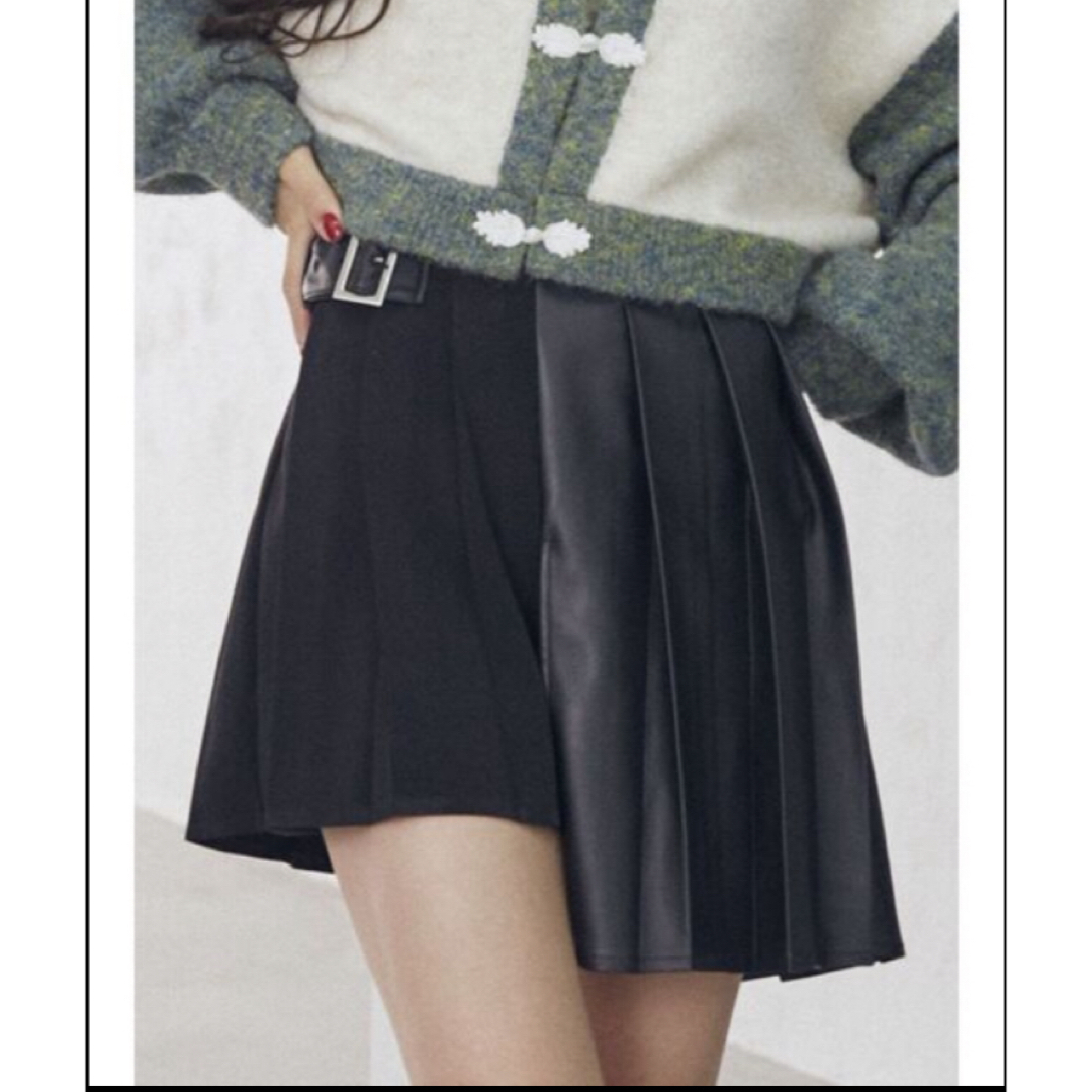 jouetie(ジュエティ)のプリーツアシメミニスカート レディースのスカート(ミニスカート)の商品写真