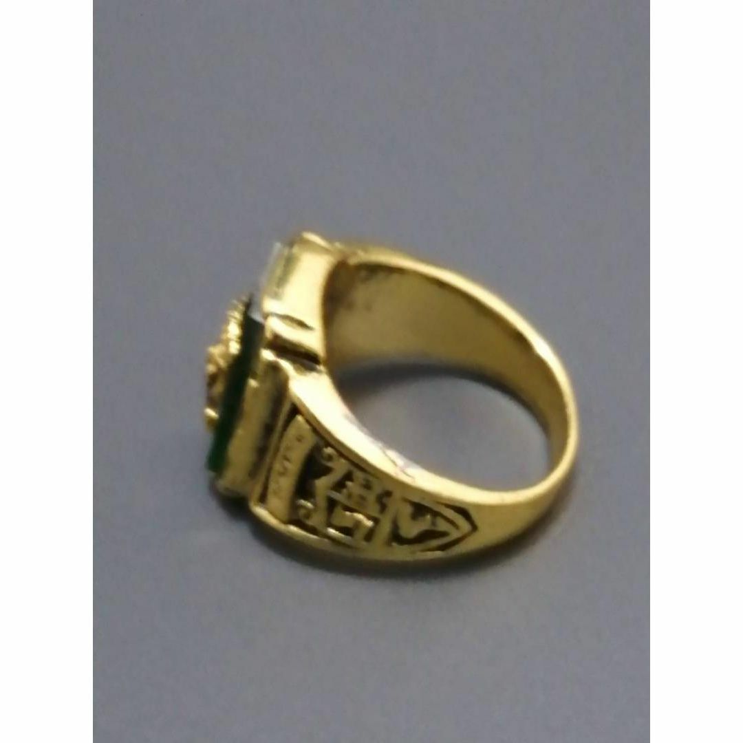 【S】リング メンズ アクセサリー おしゃれ  グリーン 指輪 18号 メンズのアクセサリー(リング(指輪))の商品写真