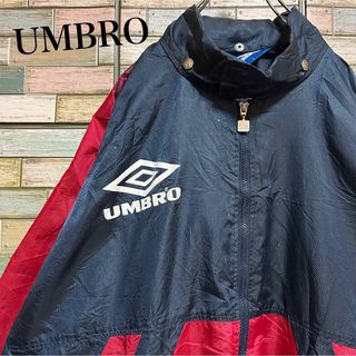 アンブロ(UMBRO)の【90's】UMBRO アンブロ　ナイロンジャケット　ビッグロゴ(ナイロンジャケット)