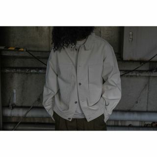 オーラリー(AURALEE)のAURALEE  WASHED HARD TWIST DENIM BLOUSON(Gジャン/デニムジャケット)