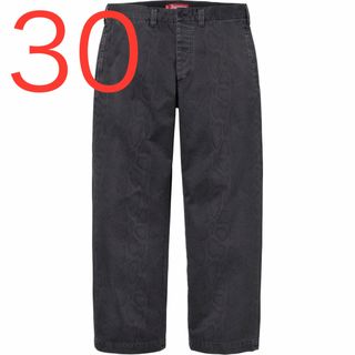 Supreme - Supreme Snake Print Chino Pant Black 30