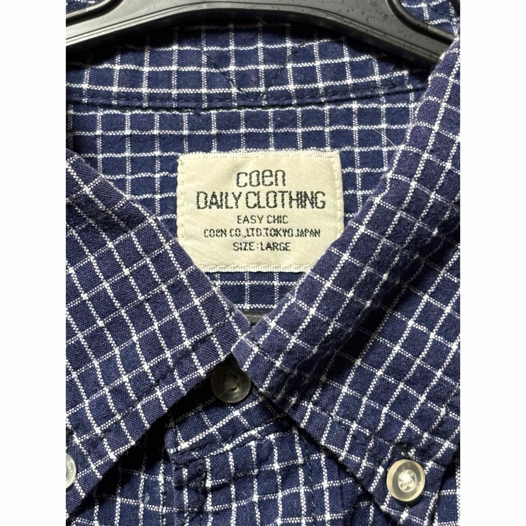 coen(コーエン)のcoen DAILY CLOTHING 長袖シャツ クリーニング済み L メンズのトップス(シャツ)の商品写真