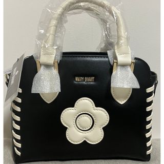 マリークワント(MARY QUANT)の人気 完売 MARY QUANT かがりステッチデイジー 2WAYミニトート(ショルダーバッグ)