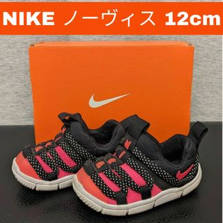 ナイキ(NIKE)のナイキ NIKE ノーヴィス 12cm スリッポン ピンク ブラック(スニーカー)