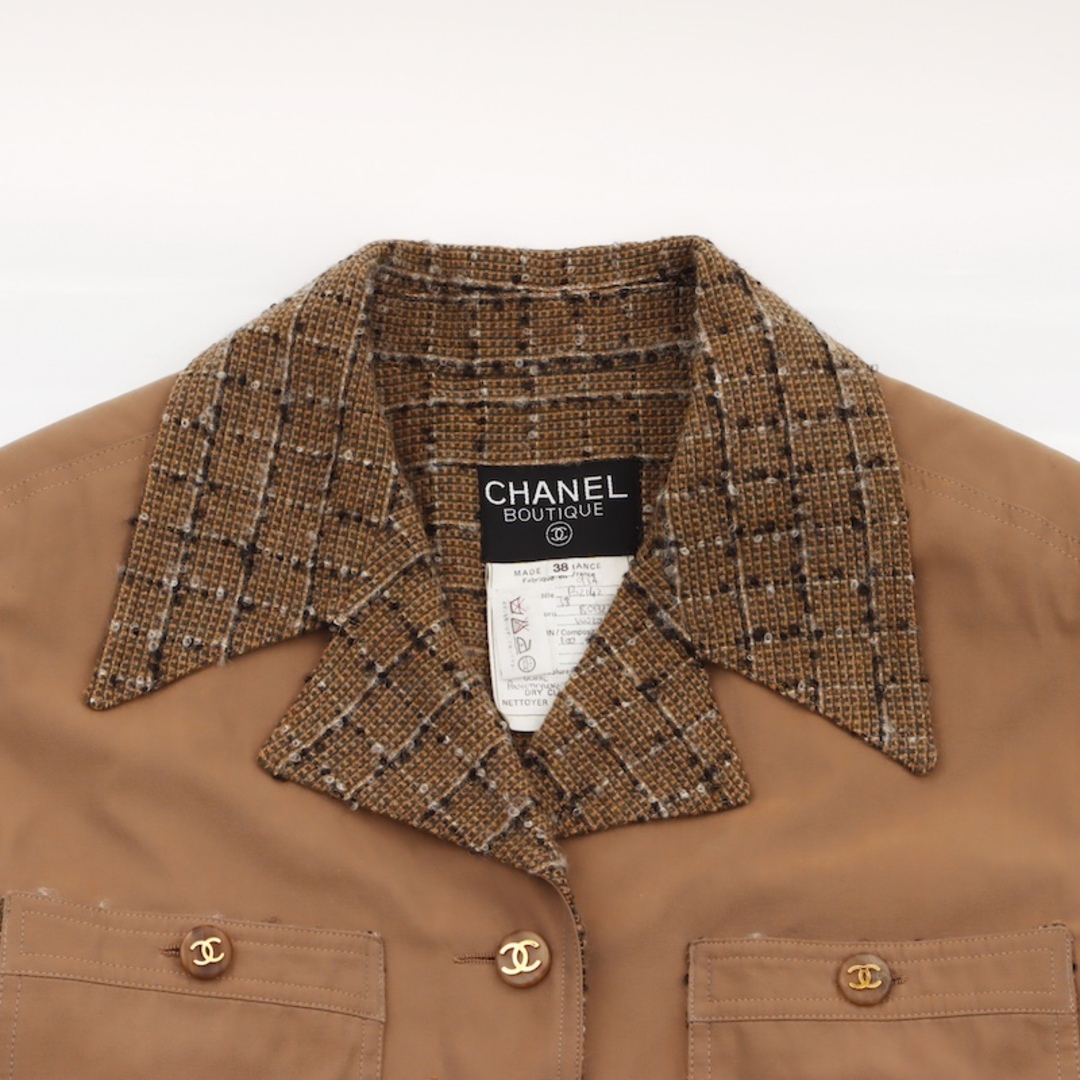 CHANEL(シャネル)のシャネル CHANEL ココボタン コート コットン レディースのジャケット/アウター(その他)の商品写真