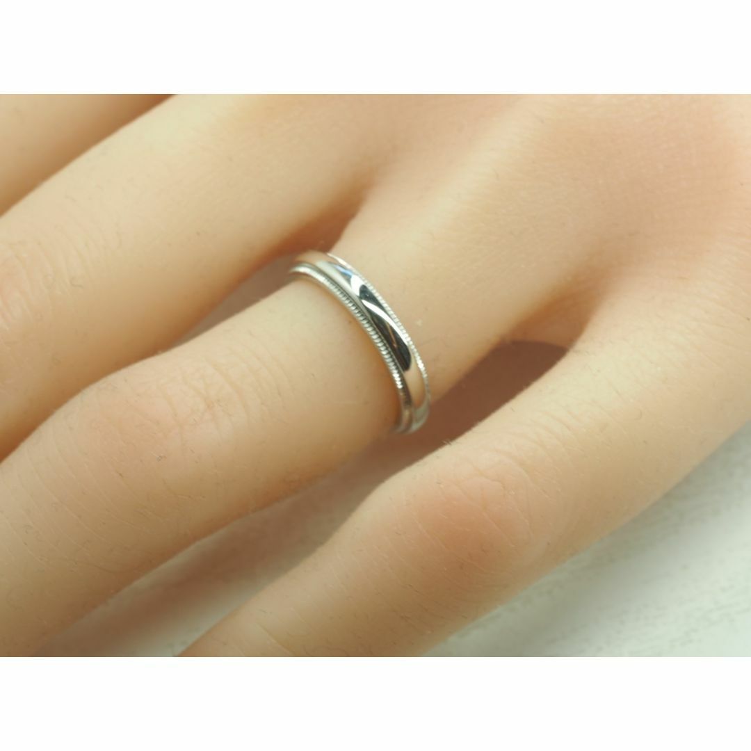 Tiffany & Co.(ティファニー)の◆TIFFANY&Co. ティファニー　ミルグレインリング　指輪　Pt950 レディースのアクセサリー(リング(指輪))の商品写真