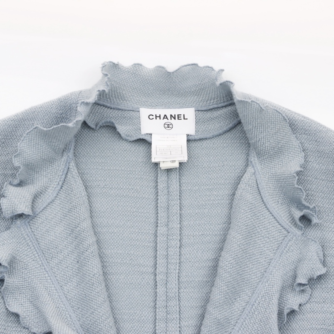 CHANEL(シャネル)のシャネル CHANEL Size 38 フリル ジャケット カーディガン レディースのトップス(カーディガン)の商品写真