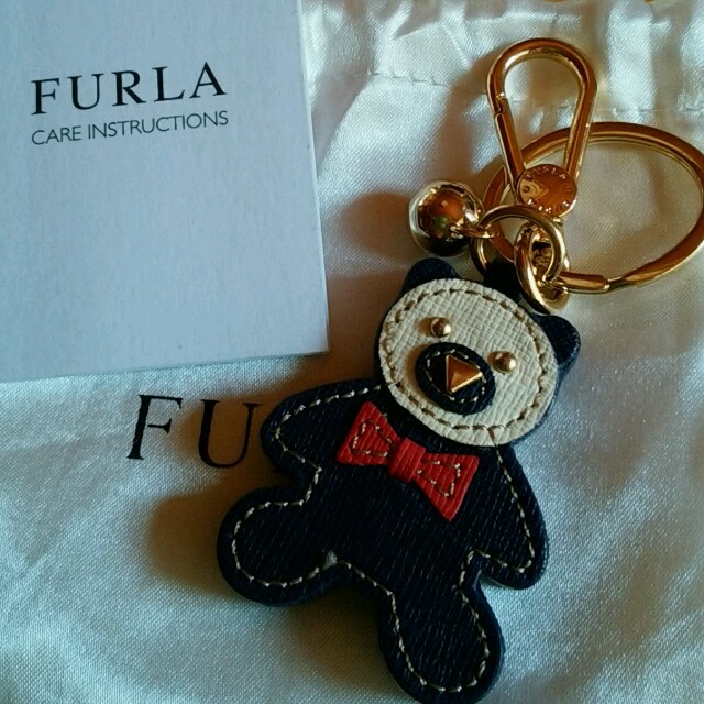 Furla(フルラ)の（もも様専用）フルラ♡バッグチャーム　新品未使用　くまさん レディースのファッション小物(キーホルダー)の商品写真