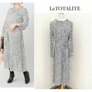 ラトータリテ(La TOTALITE)の美品♡ラトータリテ＊カッセンIラインワンピース　花柄　フラワー　2way ロング(ロングワンピース/マキシワンピース)